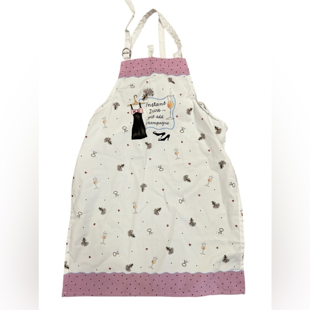 New champagne diva cooking apron